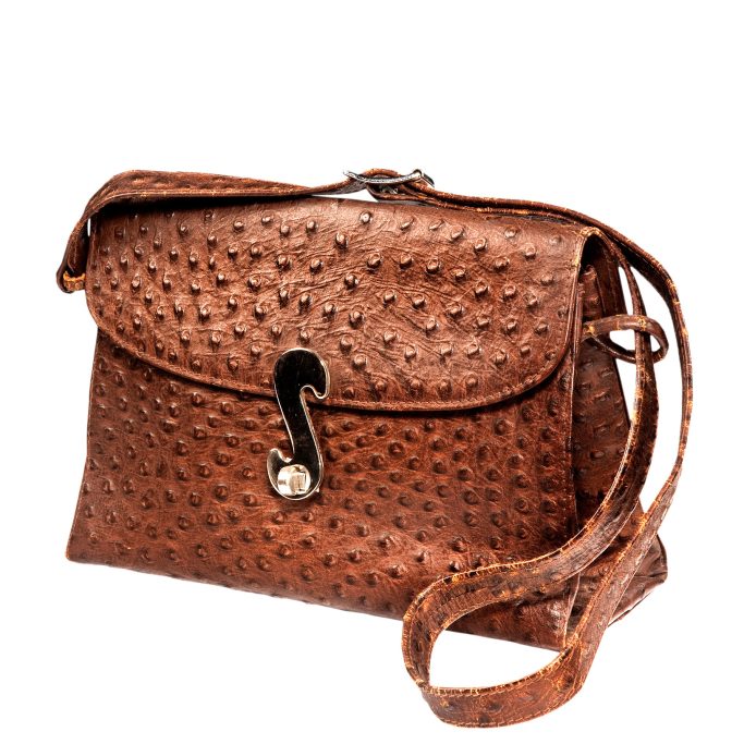 Look for a vintage ladies ostrich handbag for sale