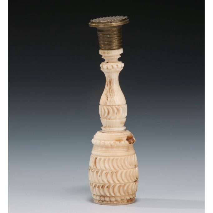 Look for an antique carved bone seal for sale.