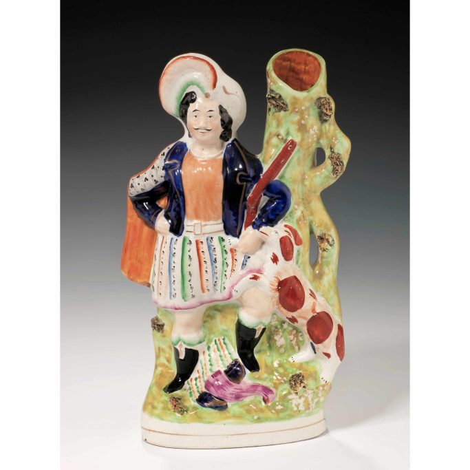 Look for Victorian Staffordshire hunting figures for sale