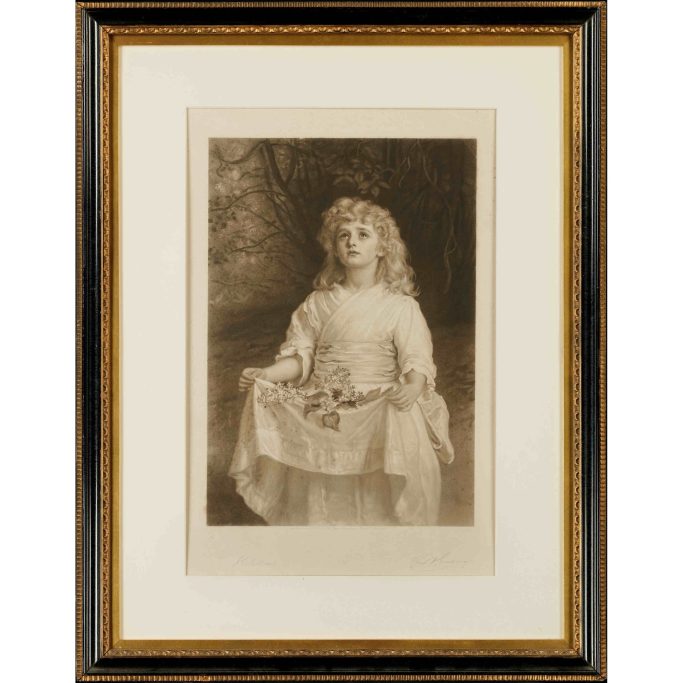 Find a copy of the etching of Lilacs after Sir John Everett Millais for sale in the UK.