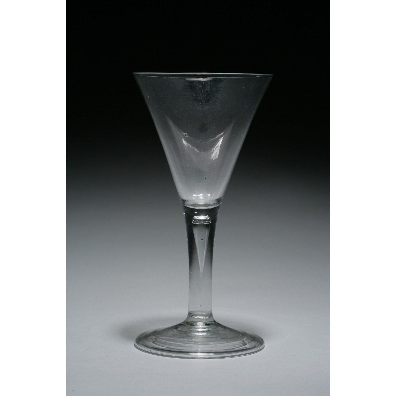 Antique George II period glass goblet