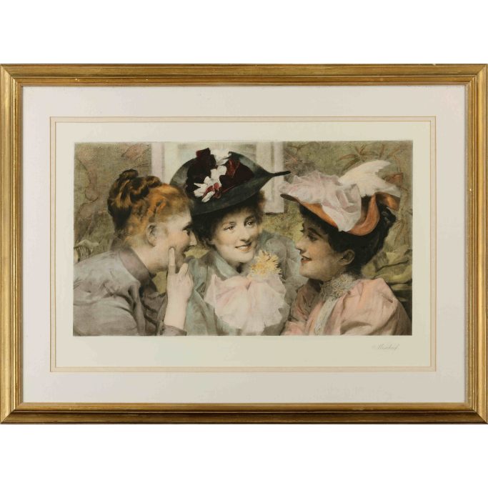Find a copy of the print Mischief after a painting by T> B. Kennington for sale.