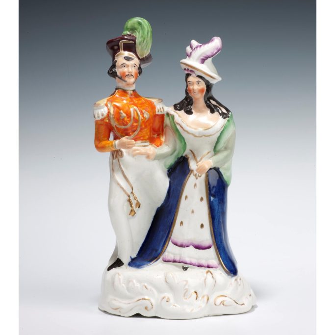 Find antique military and theatrical figures for sale in the UK.
