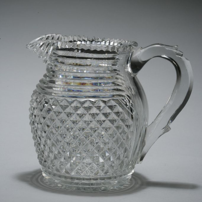 Find an antique glass water jug for sale in the UK.