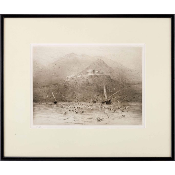 Search for William Wyllie etching Poseidon Temple, Attica for sale