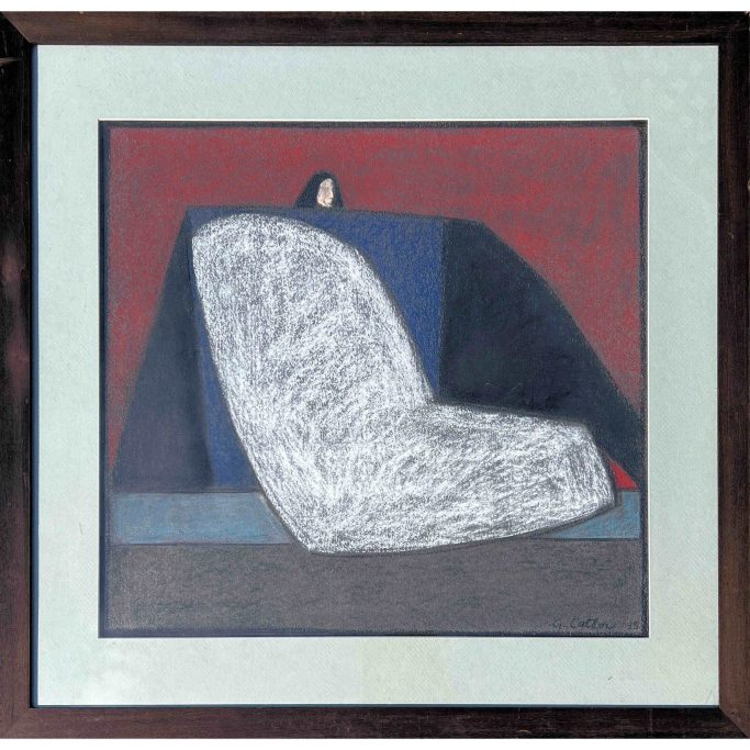 Look for a Geoff Catlow pastel painting for sale. 