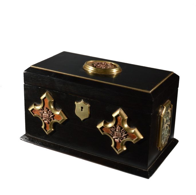 Find an antique military tea caddy for sale.