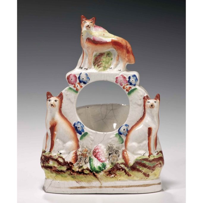Look for Staffordshire animal groups for sale in the UK.