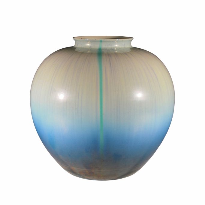 Find a Japanese pottery Kutani ware vase by the Kutani Kosho Studio for sale
