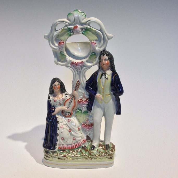 Find antique Staffordshire fob watch holders for sale in the UK.