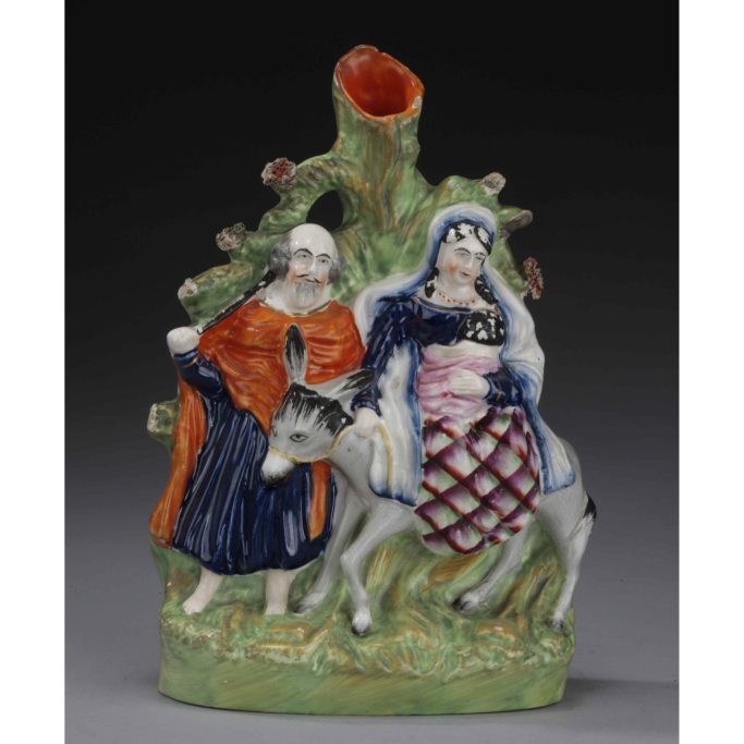 Find Staffordshire figure of the Flight to Egypt for sale